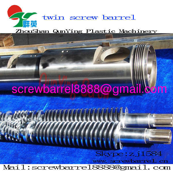 Bimetallic screw barrel bimetallic conical twin screw barrel for recycling plastics