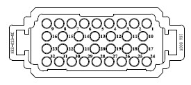 HEE series 32 poles Heavy Duty Connector Insert