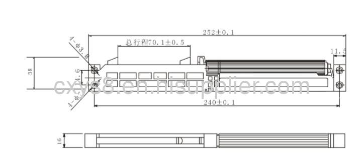 SLIDING DOOR CLOSER WITH SOFT CLOSING YDB-0560B