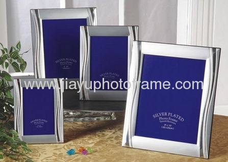 Different designs silver plated metal picture frames