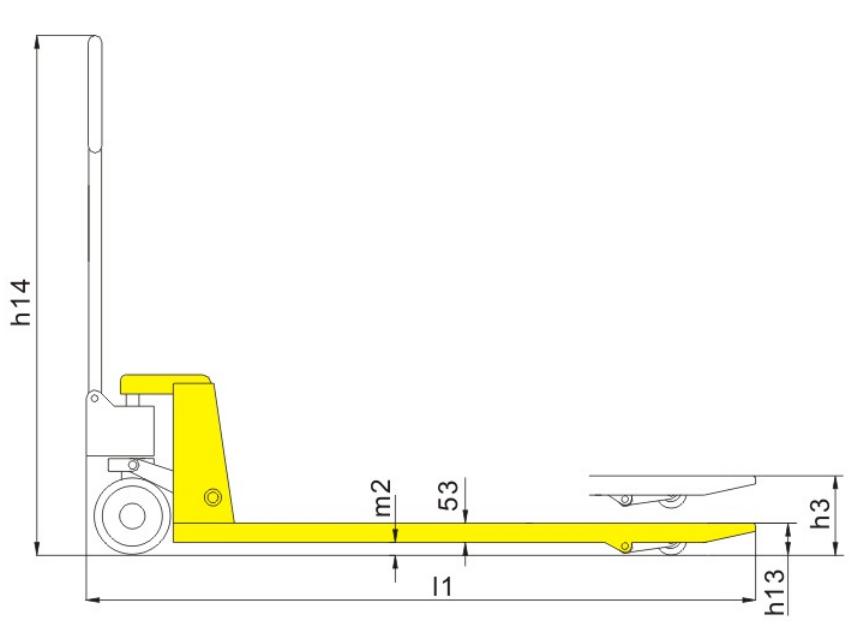 The classic 2.5 tons hydraulic pallet truck