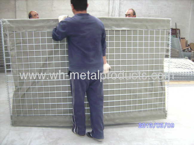 welded mesh military defence blast wall