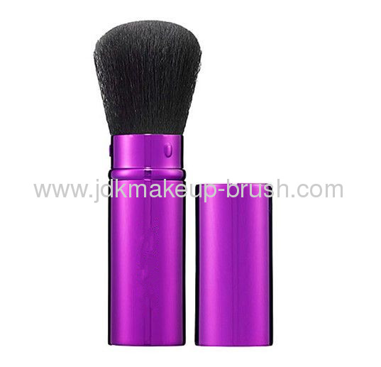 Purple Cosmetic Retractable Powder Brush 