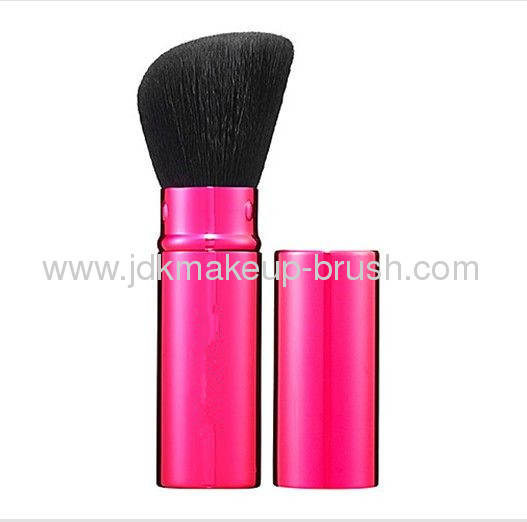 Pink Goat Hair Makeup Retractable Brush