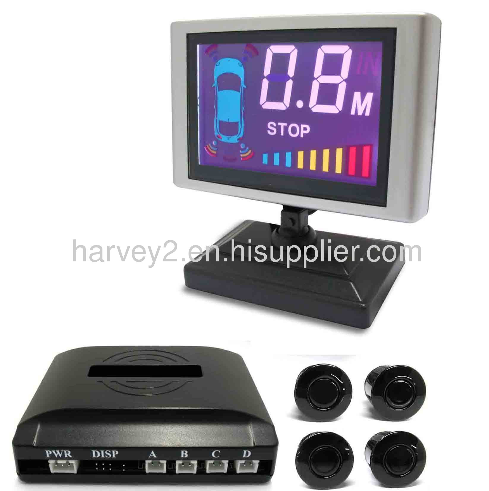 Colorized Lcd Screen Parking Sensor