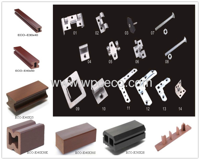 140x35mm popular WPC outdoor solid Decking