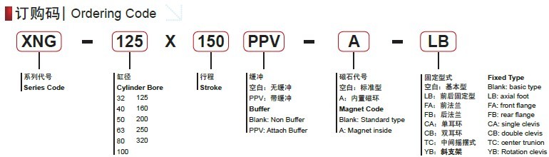 DNG ISO 6431 standard pneumaitc cylinder kits festo type in chi na