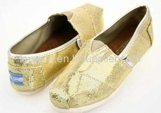 t o m s glitter canvas shoes