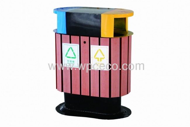 low maintenance costs Outdoor WPC Dustbin