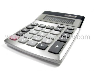 Electronic Transparent Calculato Mini Slim Credit Card Solar Power Pocket Calculator