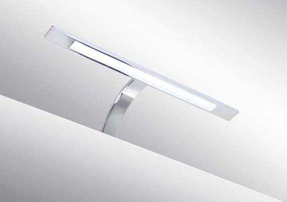 Italy Modern design chrome aluminum 400mm bathroom mirror led light / 6W bathroom mirror lamp CE ROHS IP44 110V/220V AC 