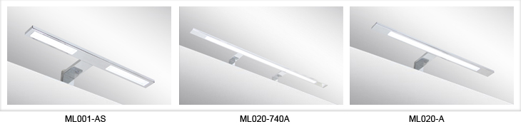 Italy Modern design chrome aluminum 400mm bathroom mirror led light / 6W bathroom mirror lamp CE ROHS IP44 110V/220V AC 