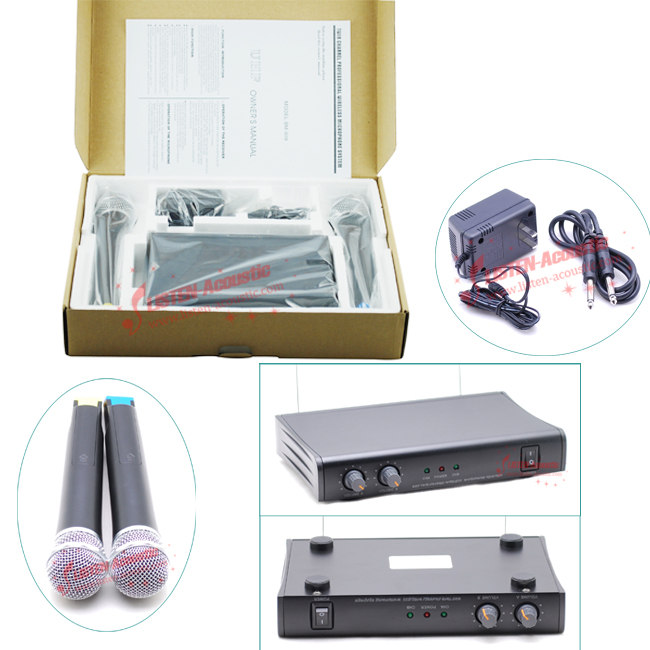 UHF Dual Channel Stereo Wireless Microphone LM909