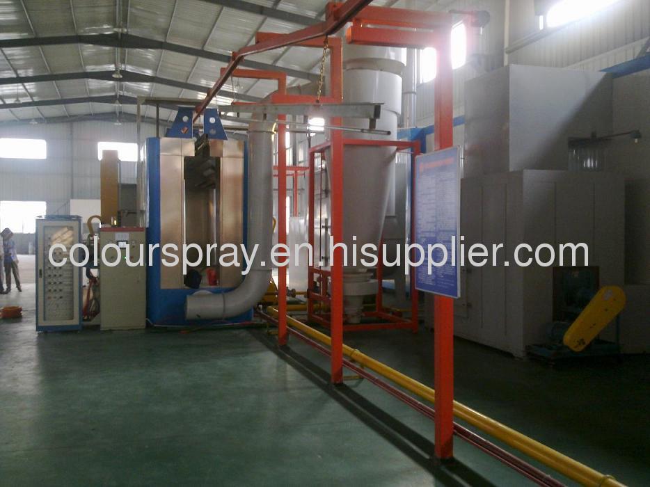 electrostatic powder coat line