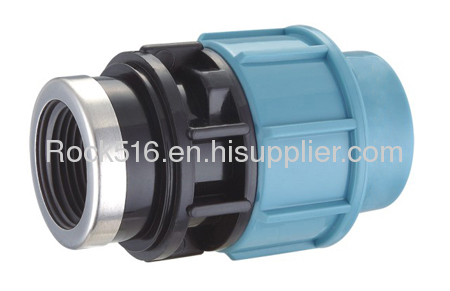 pp compression fittings pp female coupling female adaptor irrigation system supplier plastic pipe fittings