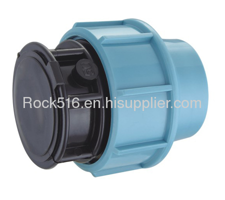 pp compression fittings pp end cap irrigation system supplier plastic pipe fittings