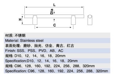 Stainless Steel Solid Handle