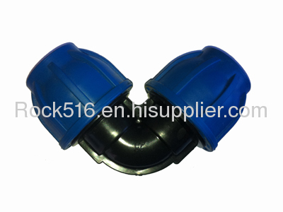 pp compression fittings pp elbow irrigation system supplier plastic pipe fittings