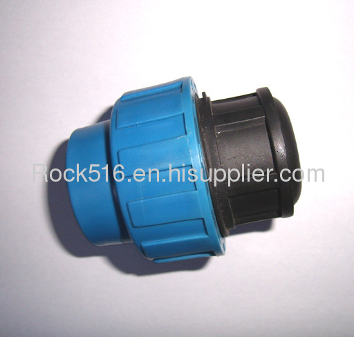 pp compression fittings pp end cap irrigation system supplier plastic pipe fittings