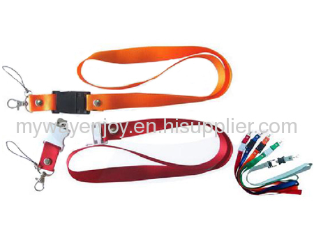 Blue lanyard usb flash drive with free logo for promotion