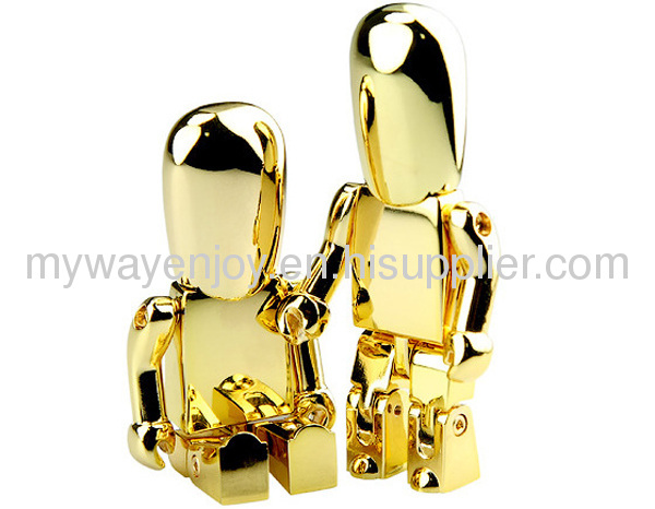 Novelty Robot shaped usb flash drive with 16GB REAL capacity