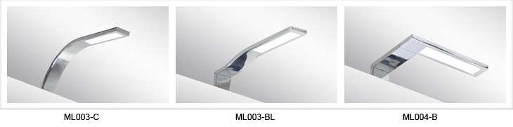 Italy Modern design chrome aluminum 155mm bathroom mirror led light / 3W bathroom mirror lamp CE ROHS IP44 110V/220V AC 