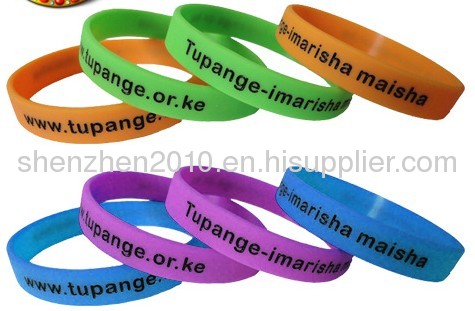 cheap custom your logo silicone personalized bracelets promotion Wristbands 