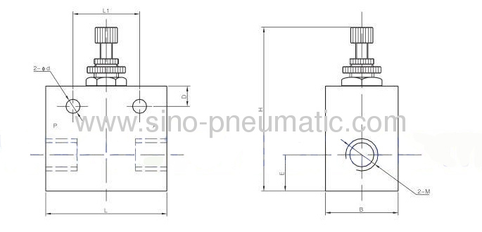 KLA-20 Large port Air flow control valve 0.15-0.85 Mpa