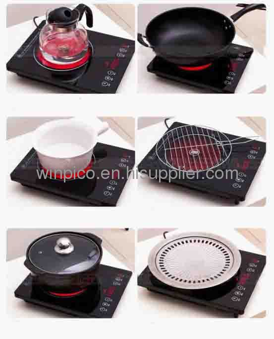 Deluxe 2000-Watt Ceramic Cooktop Stainless Steel