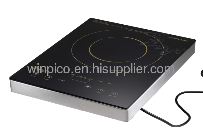 Deluxe 2000-Watt Ceramic Cooktop Stainless Steel