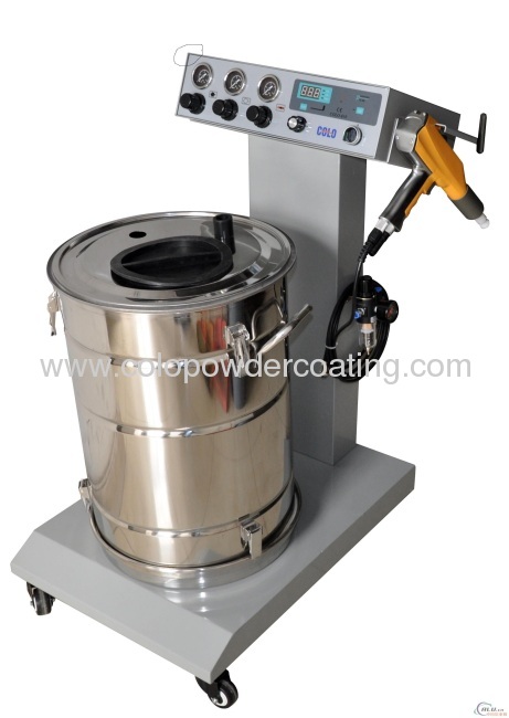 hopper feed manual colo-610 powder coating machine 
