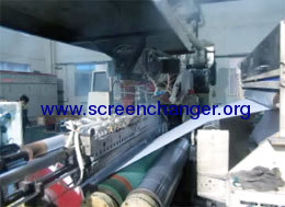 Automatic belt screen changer 