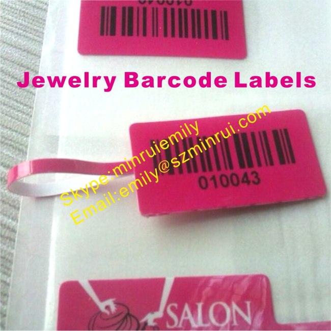 Custom barcd Jewelry Labels,Spacing adhesive Jewelry Labels with sequence numbers