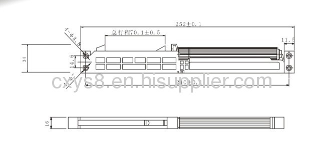 ALL-PURPOSE CLOSING BUFFER YDP-0561 FOR THE SLIDING DOOR 