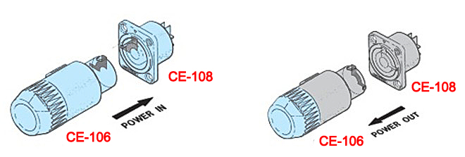 4P Audio CE Series Speakon Speaker Connectors like Neutrik NAC3MPB