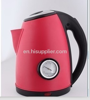 with thermometerspray red color stainless steel kettle1.8L 