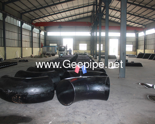 china ASME B16.9 carbon steel pipe fittings90deg long radius 1.5D bott welding elbow used for petrochemical