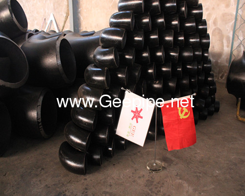 china ASME B16.9 carbon steel pipe fittings90deg long radius 1.5D bott welding elbow used for petrochemical