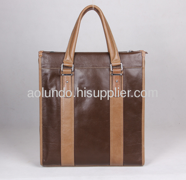Quality western classic bag cow leather tote bag for men