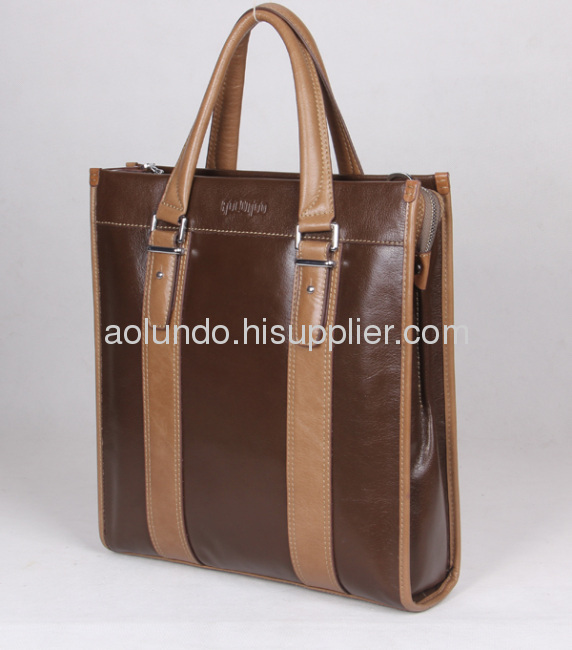 Quality western classic bag cow leather tote bag for men