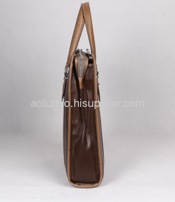 Quality western classic bag cow leather tote bag for men