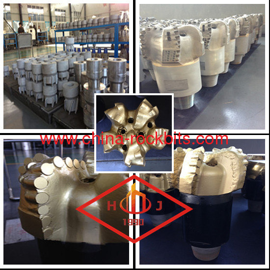 HJ 6 blades PDC diamond cutters drilling bits from China