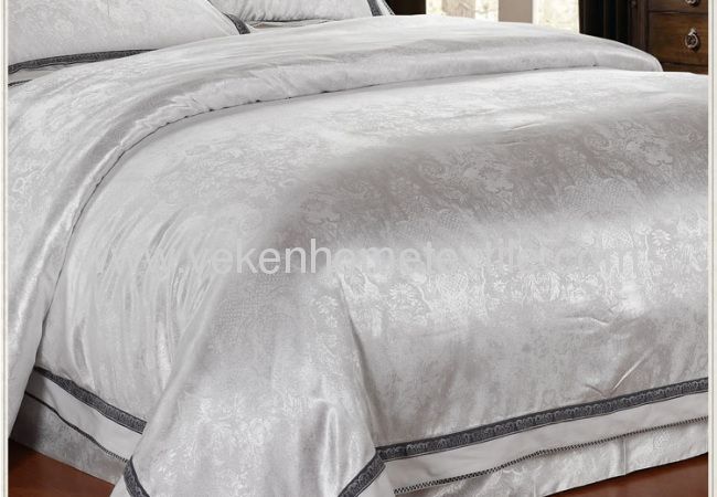 Jacquard silk bed sheet 
