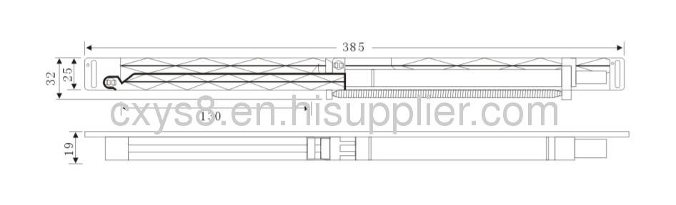 Long stroke sliding door soft closing system YDP-0581