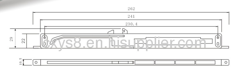 10.5cm thickness sliding door soft closing buffer instrument YDP-0585