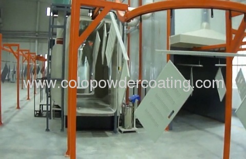 automatic powder coating line of cabinet