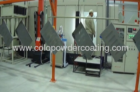 automatic powder coating line of cabinet