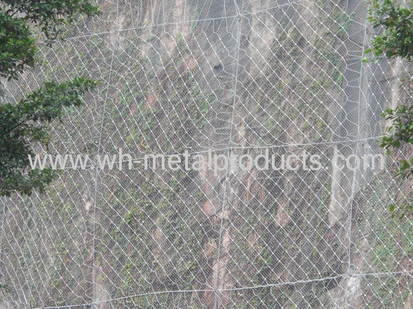 rockfall protective steel rope mesh 