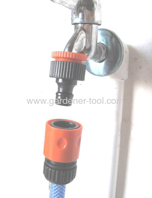 Plastic 3/4snap-in quick connector for connecting hose