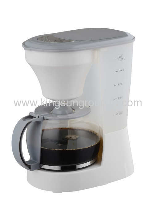 PP700 Plastic body with S/S decoration /10-12 cups drip coffee maker 